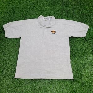 Vintage Hard-Rock Cafe London Polo Shirt M/L 21x26 Gray